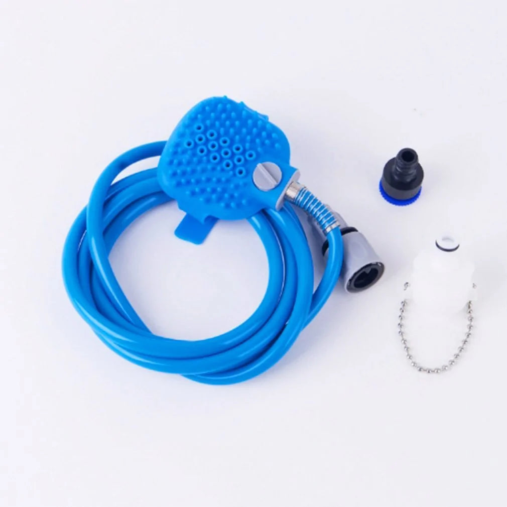 Haustier Dusch- und Massagebürste | 2-in-1 Pflege für Hunde & Katzen