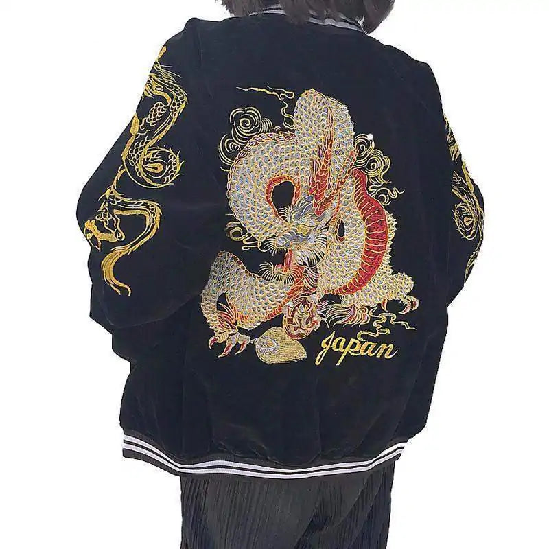 Japanische Drachen Bomberjacke | Streetwear im asiatischen Stil