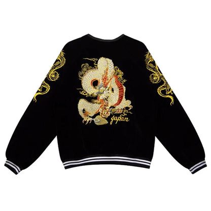 Japanische Drachen Bomberjacke | Streetwear im asiatischen Stil