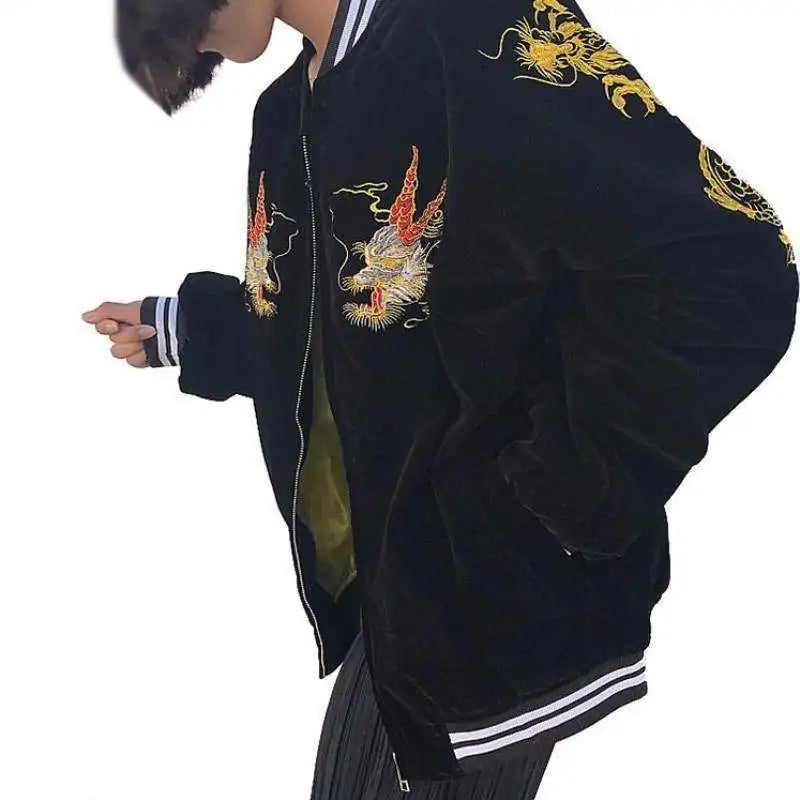 Japanische Drachen Bomberjacke | Streetwear im asiatischen Stil